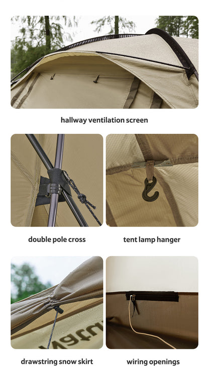 UPF50+ Aries β tunnel tent for four to six people