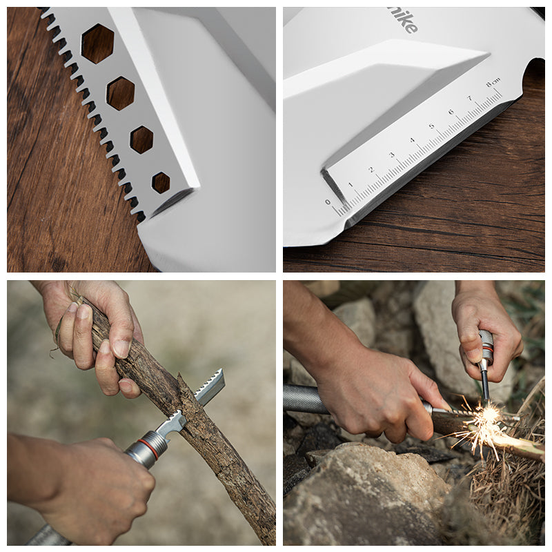 Outdoor 10-in-1 multifunctional long shovel