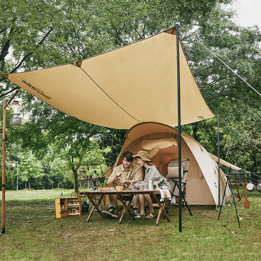 Cotton tunnel three to four person tent