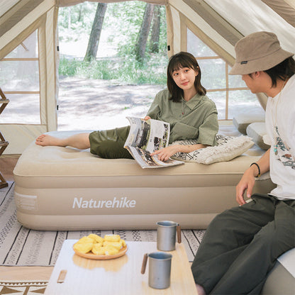 CD04 PVC couple air mattress with air pump-Kaqi