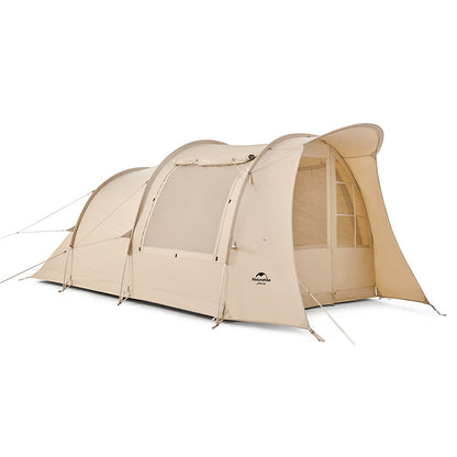 Cotton tunnel three to four person tent