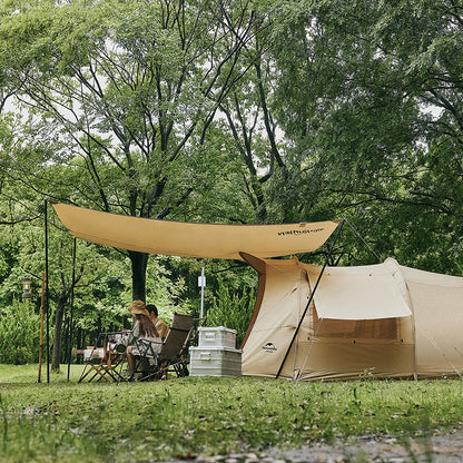 Cotton tunnel three to four person tent