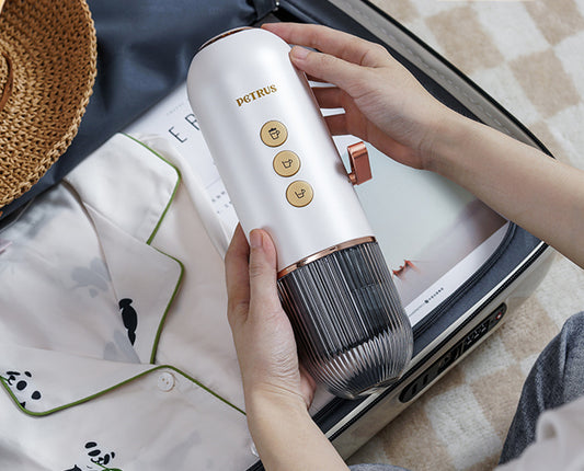 Portable upright coffee machine│brewing‧make at home‧automatic‧vertical pressure extraction‧assembled