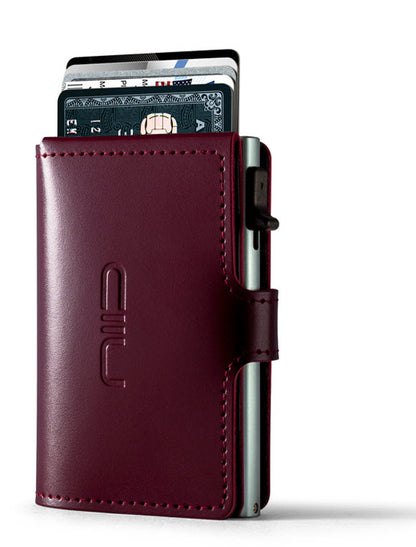Slide Mini Wallet ‧Scratch-resistant cowhide RFID small wallet-type card box