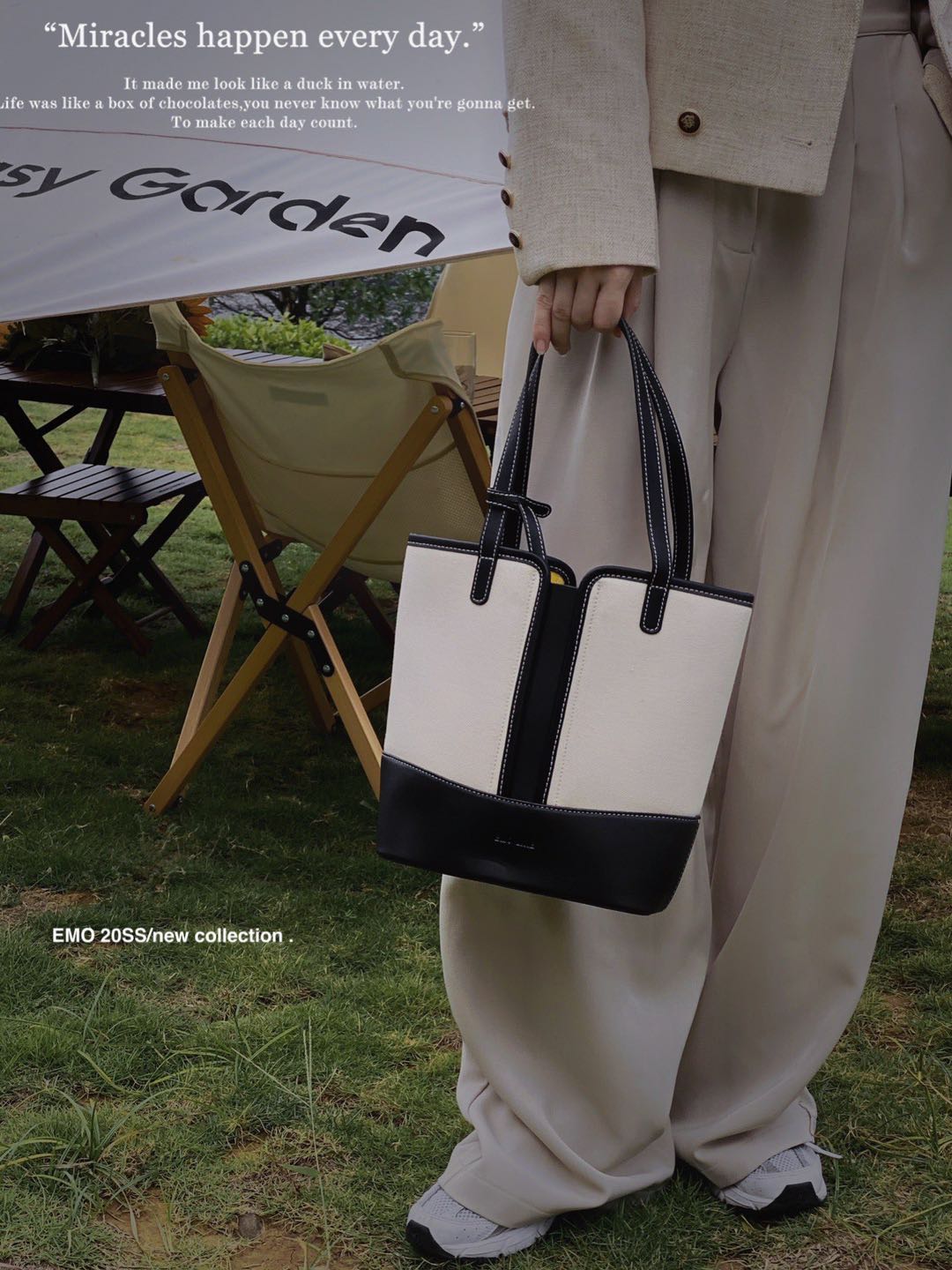 Canvas Bucket Bag