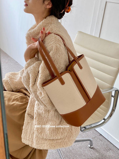 Canvas Bucket Bag
