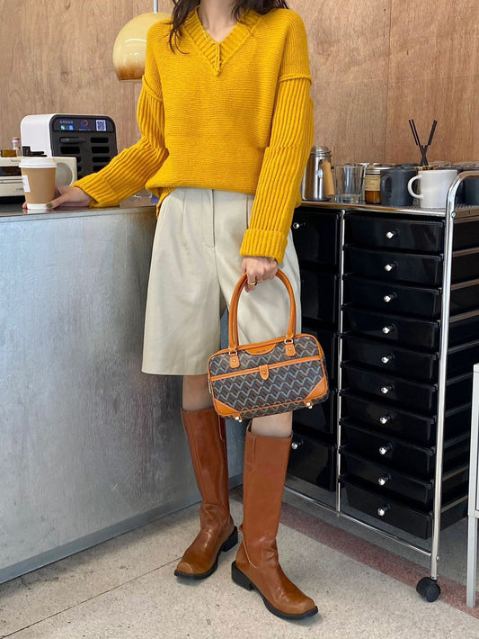 EMO Like Retro Dogtooth Handbag