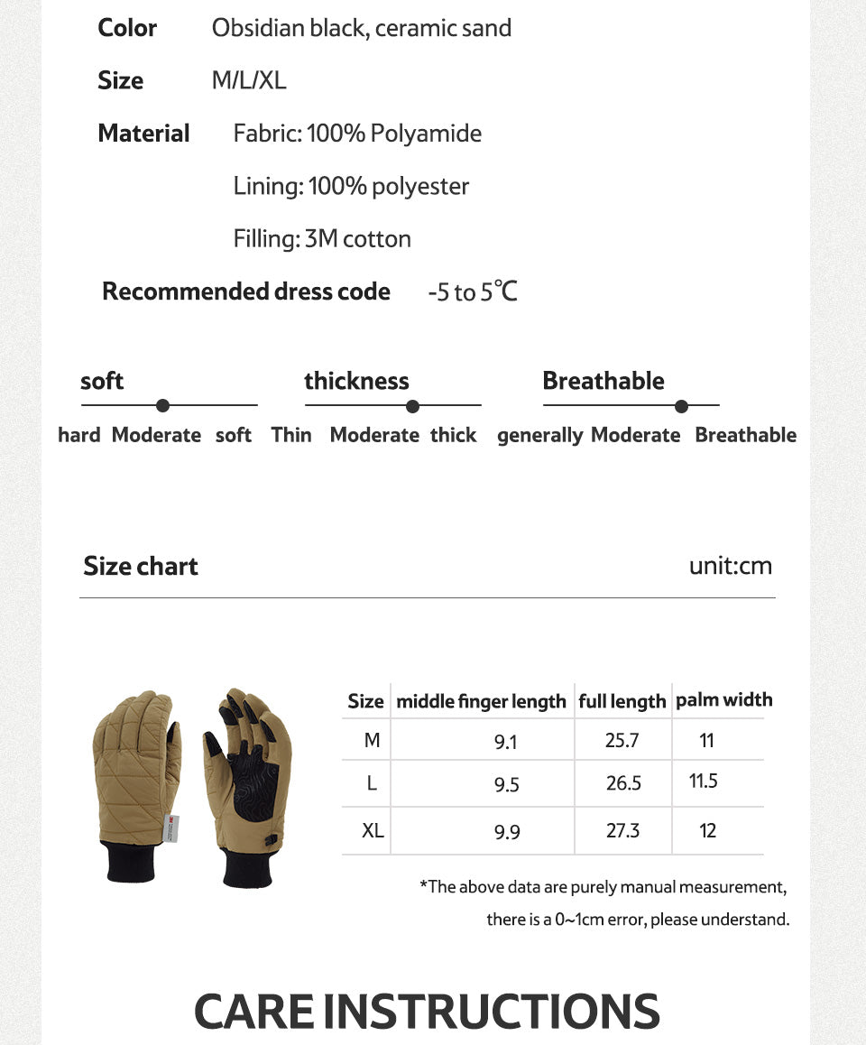 Multifunctional outdoor warm gloves