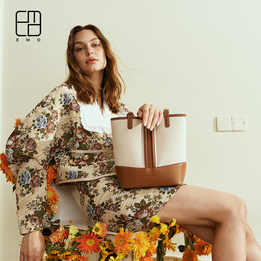 Canvas Bucket Bag