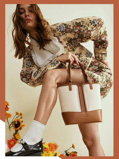 Canvas Bucket Bag