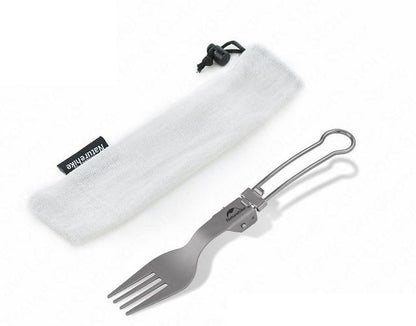 C001 Titanium Alloy Outdoor Travel Folding Tableware - Fork