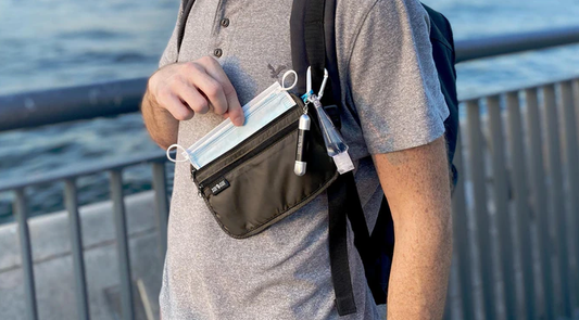 Out-and-out anti-epidemic supplies bag (with stylus pen and disinfectant storage bottle)│Simple, organized, classified, anti-epidemic supplies, and lightweight storage
