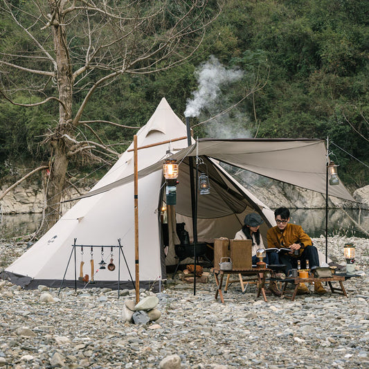 Ranch series octagonal pyramid tent for five to eight people