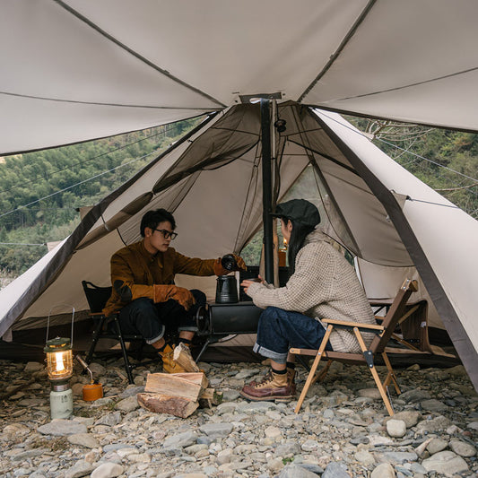 Ranch series octagonal pyramid tent for five to eight people