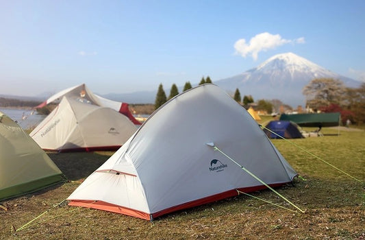 CloudUp2 20D 1-2人尼龍鋁桿輕型帳篷(附墊) - 灰色 Nylon Silicon Aluminum Pole Ultra Light Tent with Mat (Light Grey/Red)