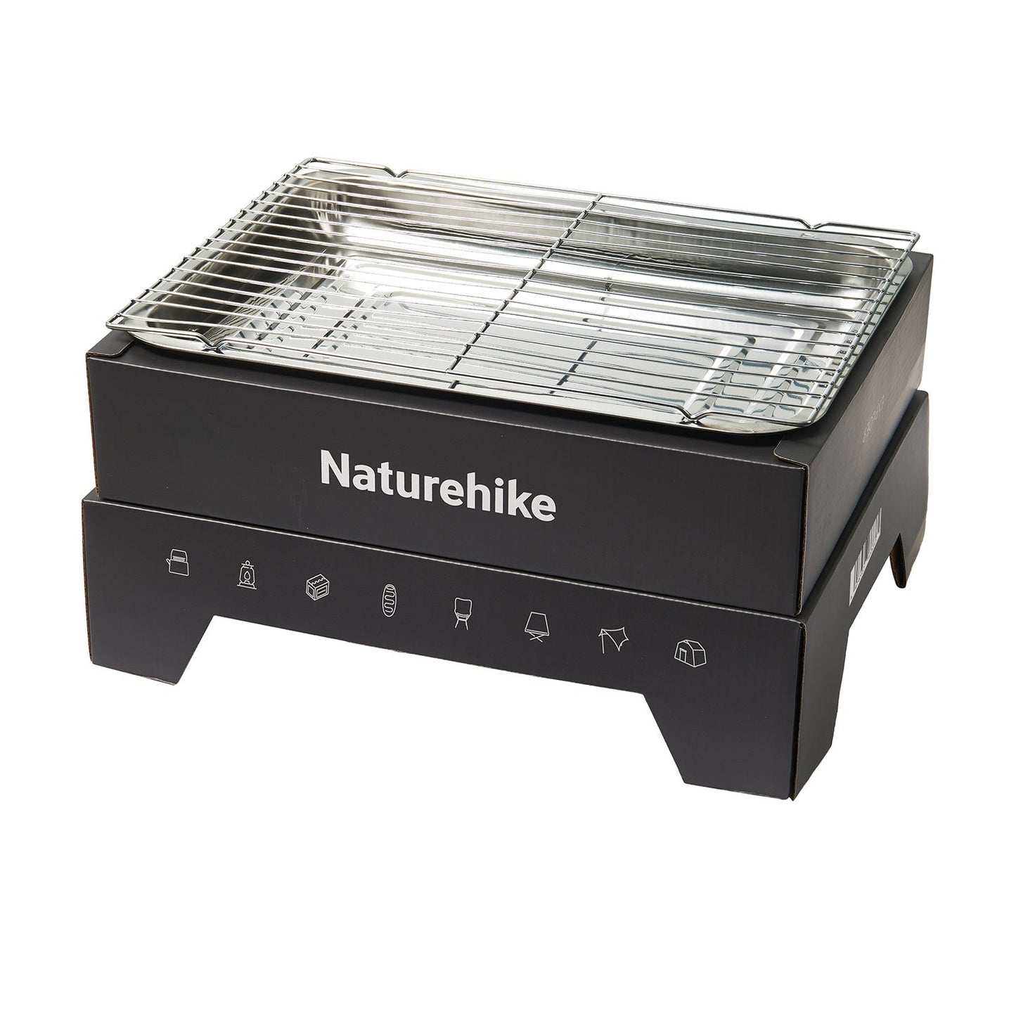 Disposable Grill (With Charcoal) - Black/White