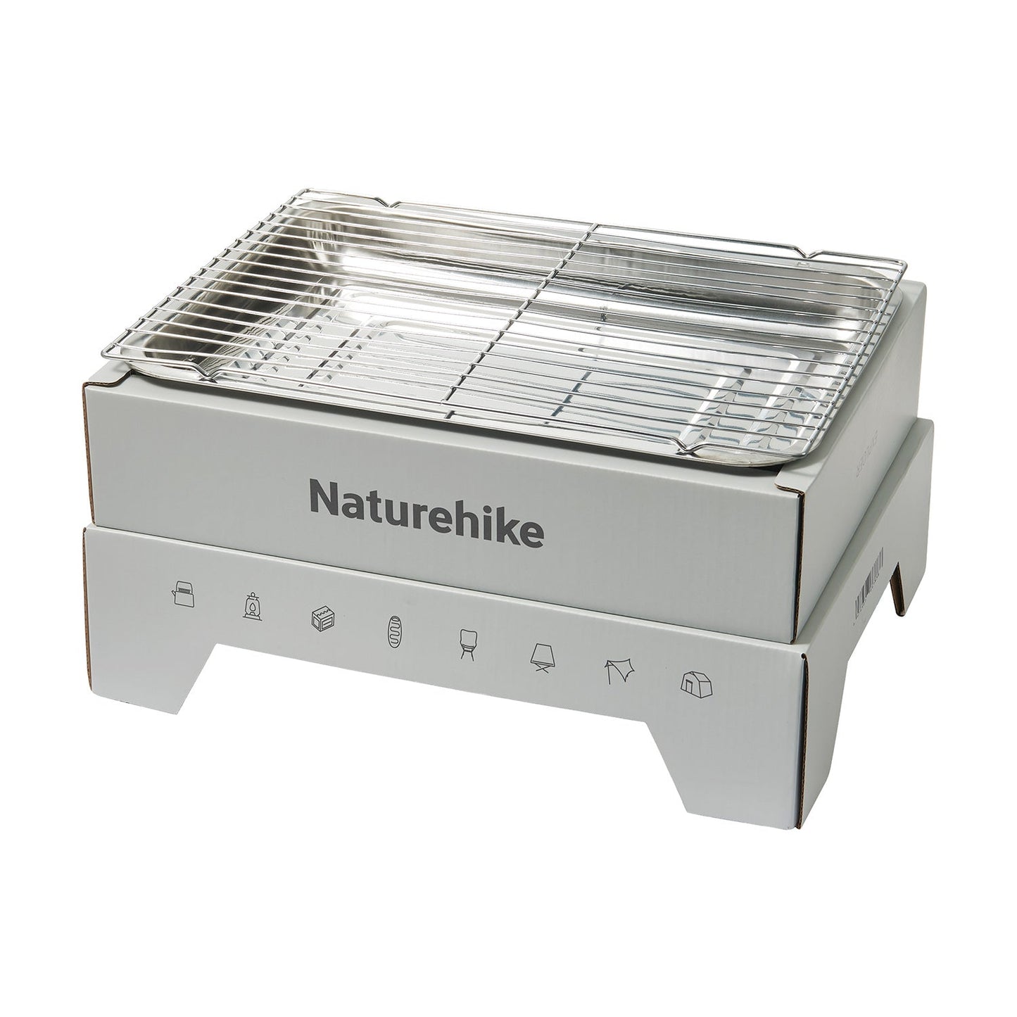 Disposable Grill (With Charcoal) - Black/White