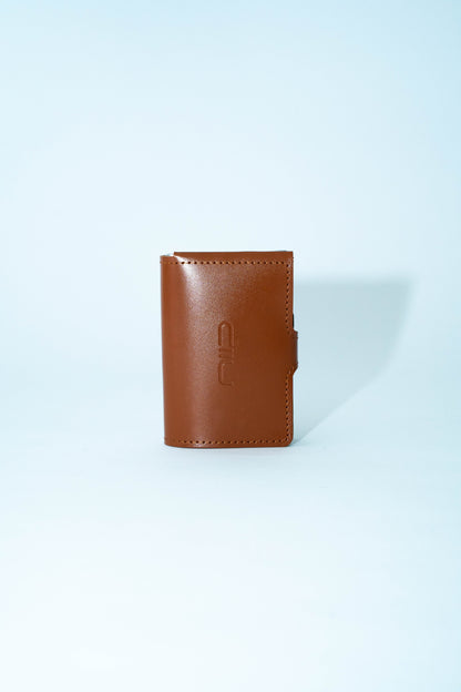 Slide III scratch-resistant cowhide RFID wallet card box