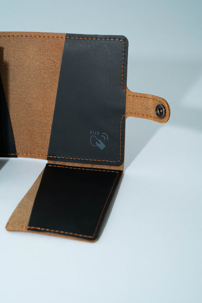 Slide III scratch-resistant cowhide RFID wallet card box