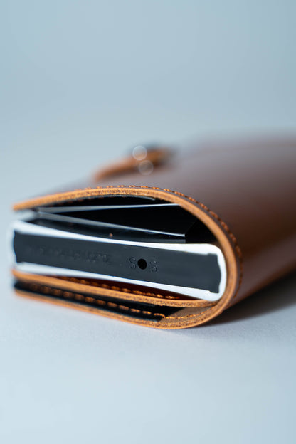 Slide III scratch-resistant cowhide RFID wallet card box
