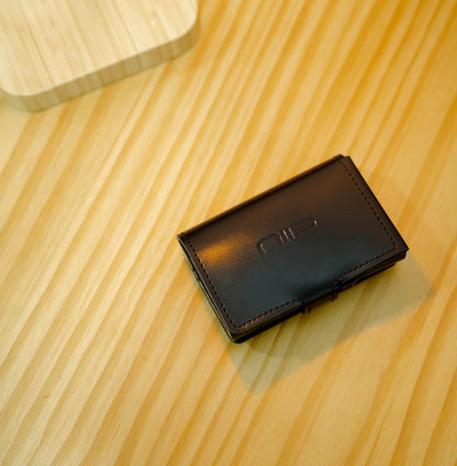 Slide III scratch-resistant cowhide RFID wallet card box