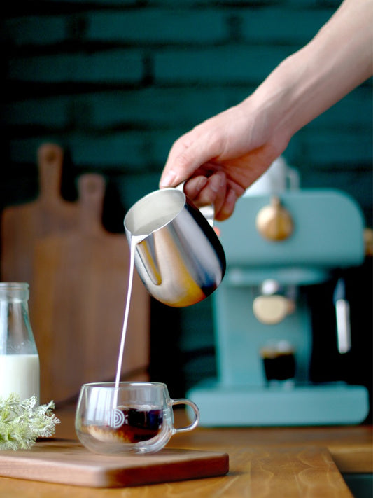 Retro Italian semi-automatic coffee machine│Latte art‧Milk foam‧Homemade‧At home‧Enjoy life