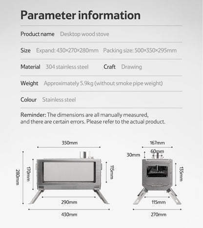 SK004 tabletop wood-fired oven 