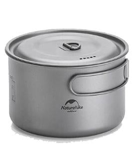 TDG02 titanium alloy pot outdoor Ti pot 1300ml