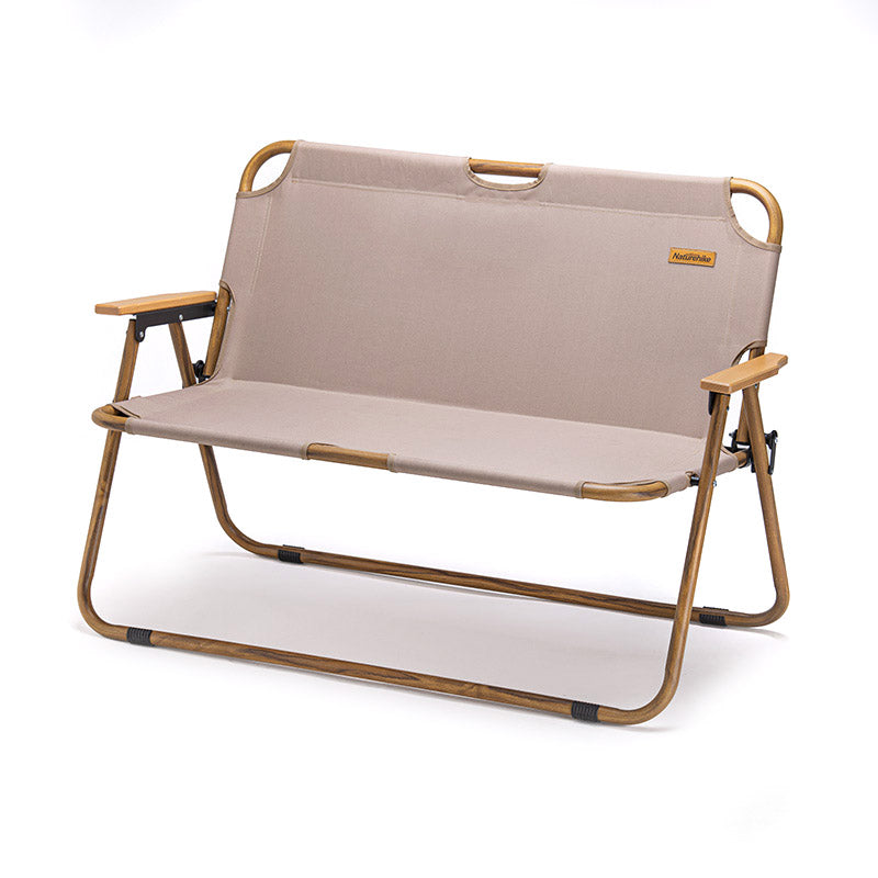 Outdoor folding double chair