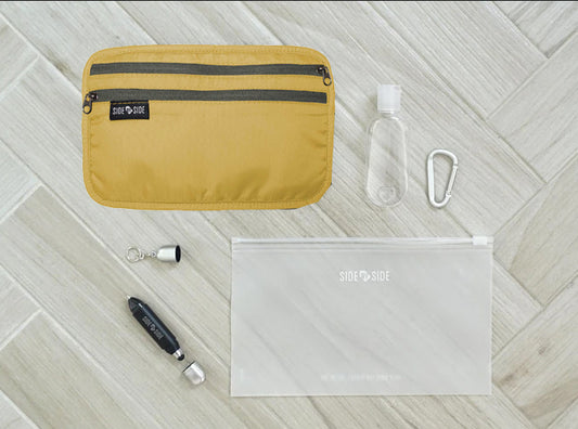 Out-and-out anti-epidemic supplies bag (with stylus pen and disinfectant storage bottle)│Simple, organized, classified, anti-epidemic supplies, and lightweight storage
