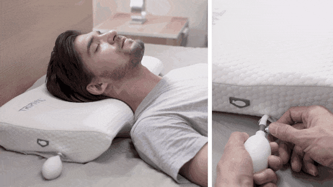 Adjustable FLŌT sleeping pillow