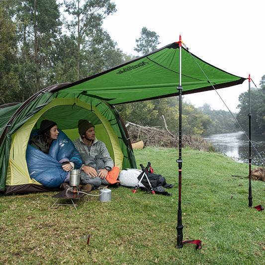 Cloud Tunnel Type 20D Nylon Lightweight Tent (With Ground Mat) - Green