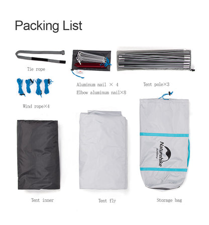 Cloud Fun hall and room integrated 210T tent