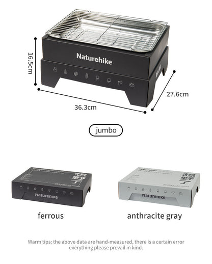 Disposable Grill (With Charcoal) - Black/White
