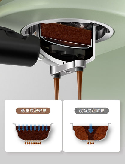 Retro temperature control display Italian semi-automatic coffee machine│Made at home‧High pressure extraction‧Enjoyment of life‧Milk foam‧Latte art